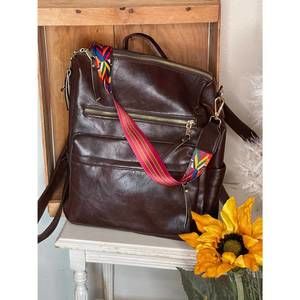 NEW HOMERUN women's chloe backpack in coffee
